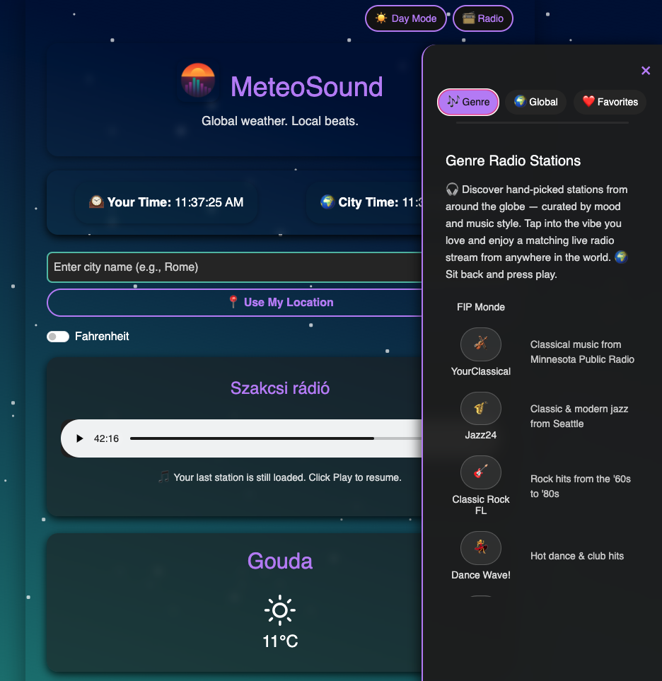 App - Radio API Integration